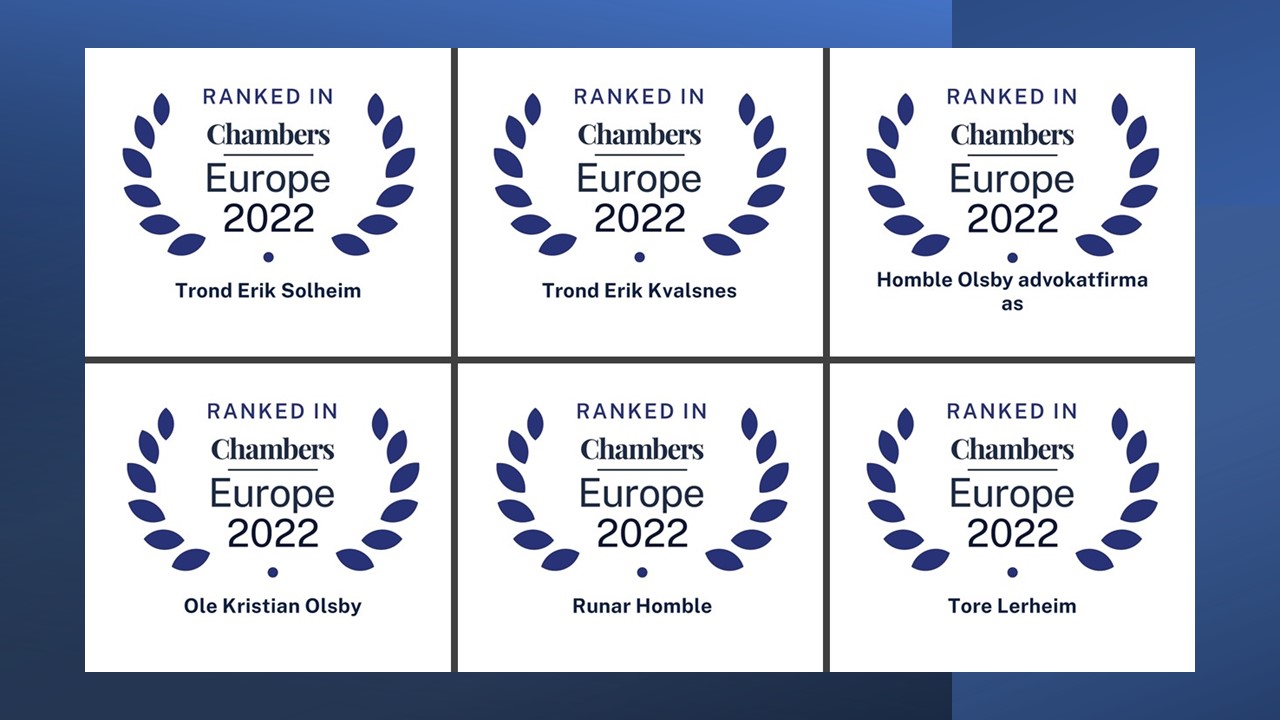 Høyt rangert i Chambers Europe 2022